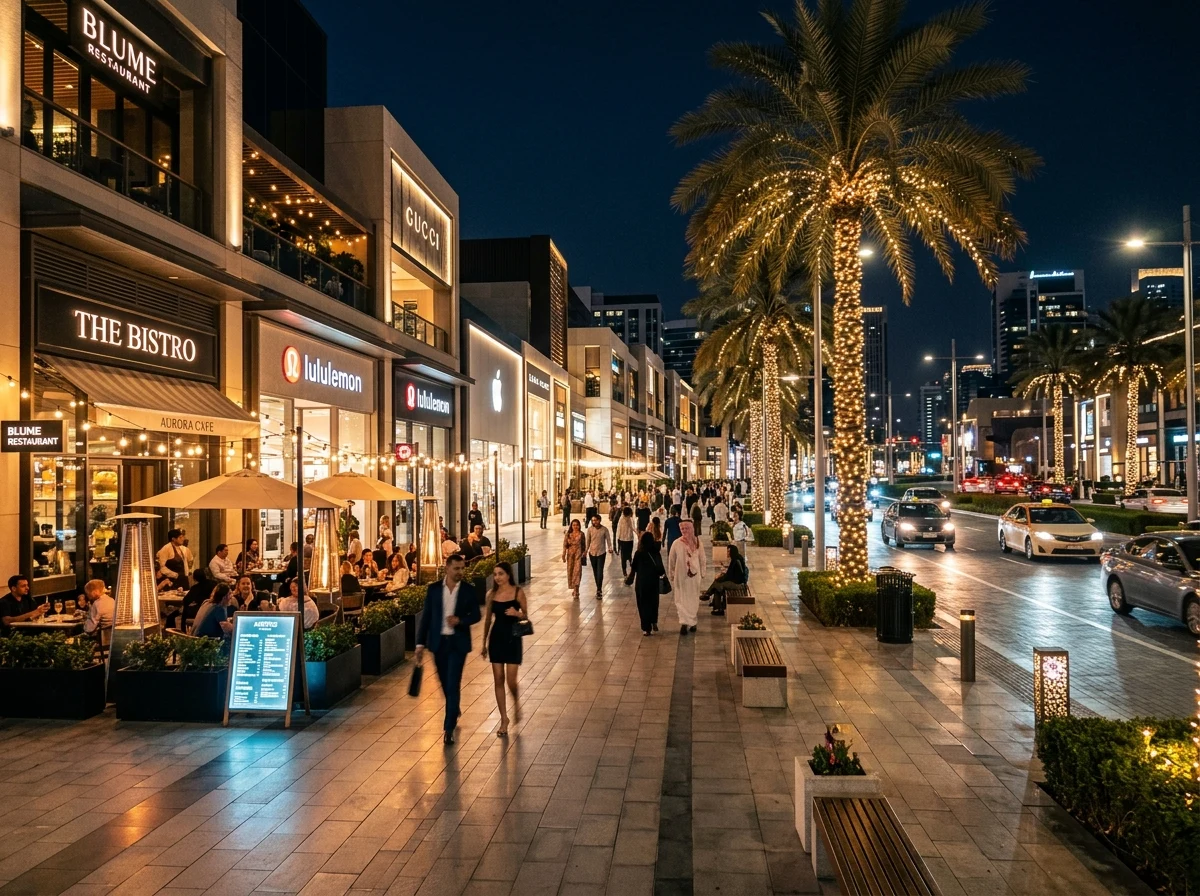 Commercial areas in Phase 8